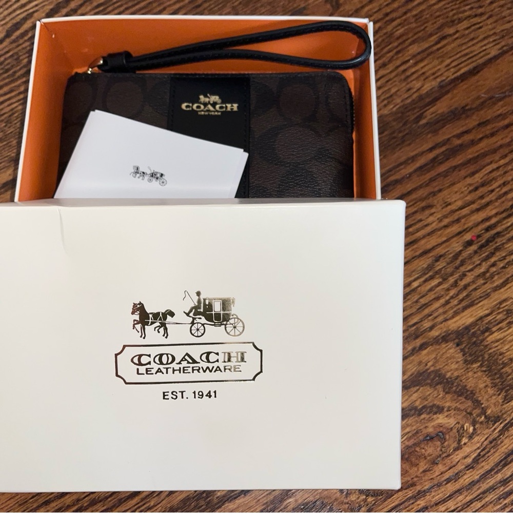 Coach Black and Brown Wallet